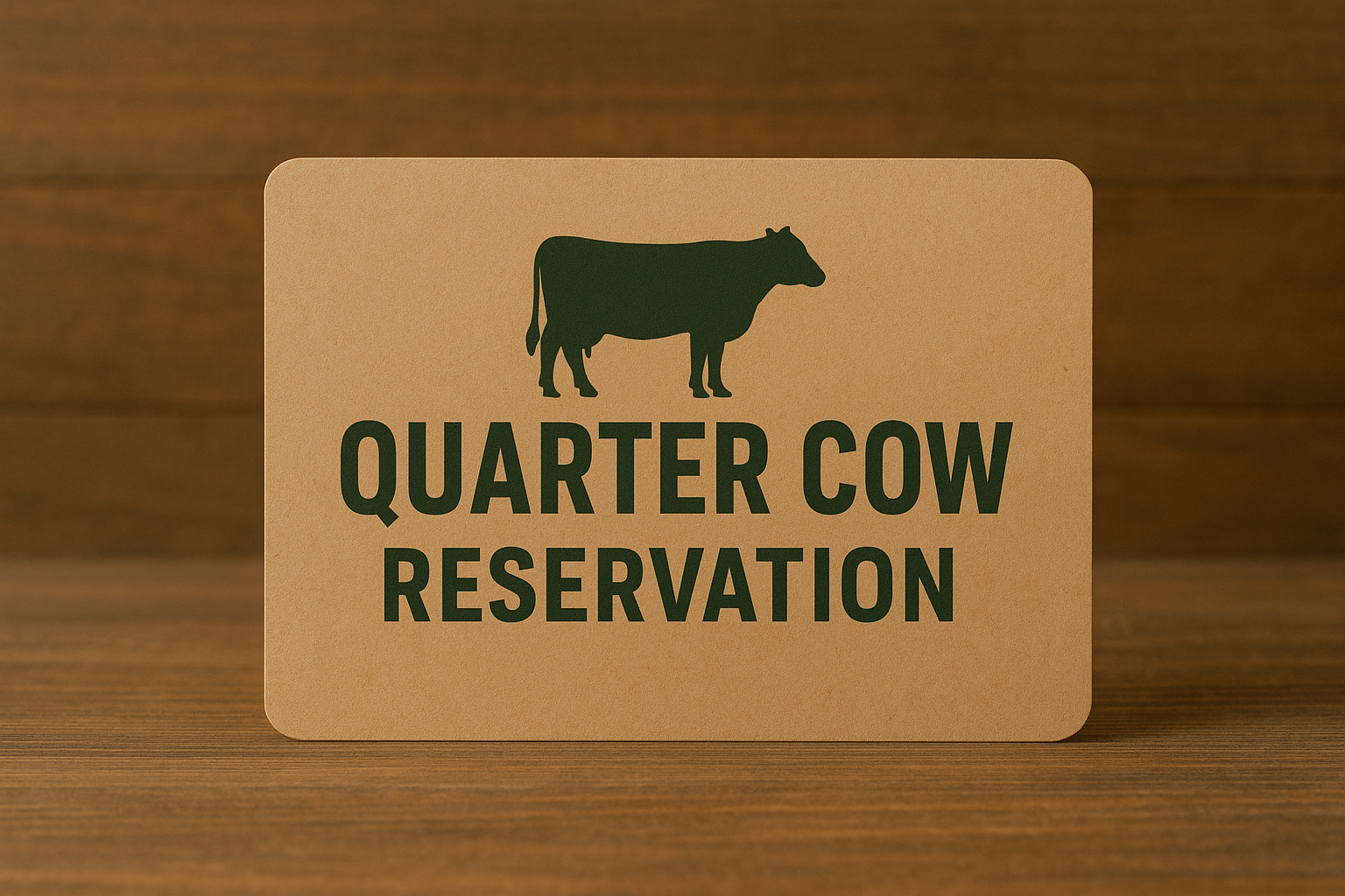 1/4 Beef Reservation